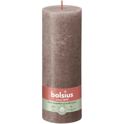 Bolsius Rustic 190/68 mm bougie de coffre - Taupe