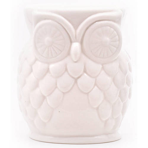Geurbrander Owl Wit keramiek uil