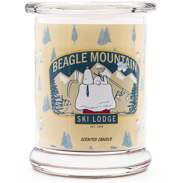 Peanuts geurkaars in glas 250 g - Beagle Mountain Ski Lodge