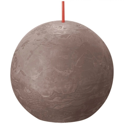 Bolsius Rustic 76 mm sphere candle - Taupe