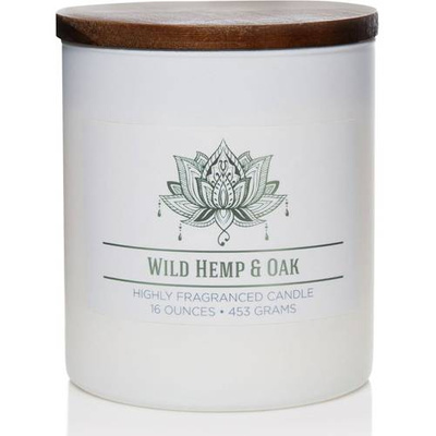 Natuurlijke soja geurkaars in glas Colonial Candle 16 oz 453 g - Wild Hemp Oak