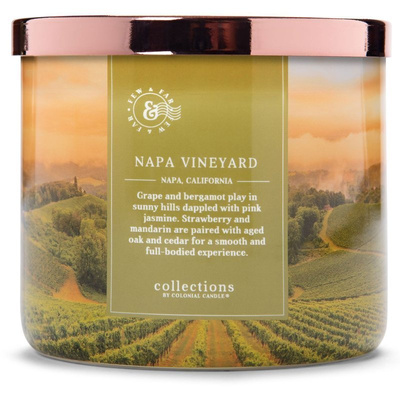 Colonial Candle Travel vela perfumada de soja - Napa Vineyard