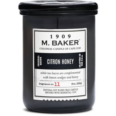 Barattolo farmacia candela profumata alla soia 226 g Colonial Candle M Baker - Citron Honey