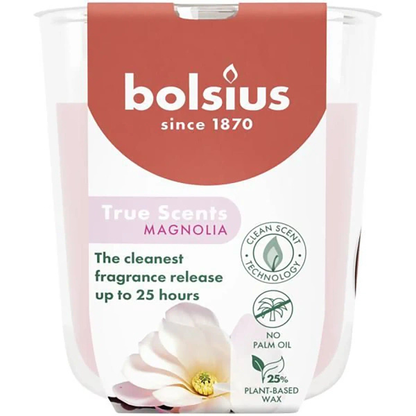 Bolsius True Scents świeca zapachowa 80/73 mm - Magnolia