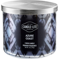 Scented candle natural 3 wicks Candle-lite Everyday 396 g - Azure Coast