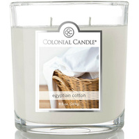 Candela di soia profumata in vetro con 2 stoppini Colonial Candle 269 g - Cotone Egyptian Cotton