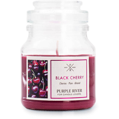 Purple River bougie parfumée de soja 113 g - Black Cherry