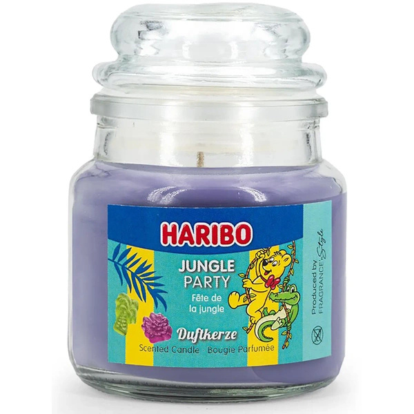Haribo petite bougie parfumée en verre 85 g - Jungle Party