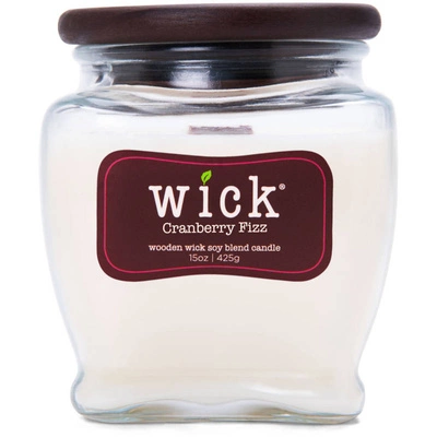 Natalizia candela profumata di soia stoppino di legno Colonial Candle Wick - Cranberry Fizz