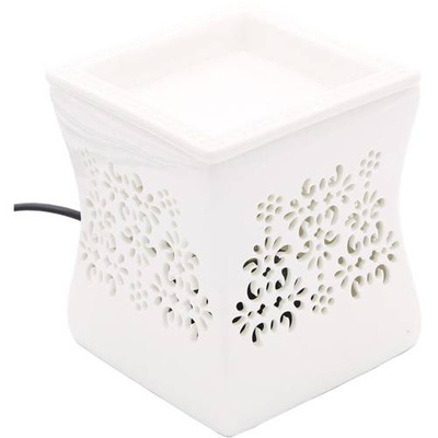 Electric wax burner with removable bowl Nata - White