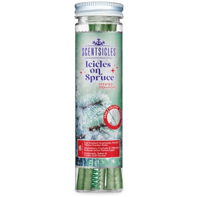 Christmas tree fragrance sticks Scentsicles Icicles On Spruce 6 pcs