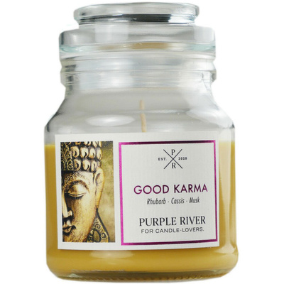 Vela de soja aromática Good Karma Purple River 113 g