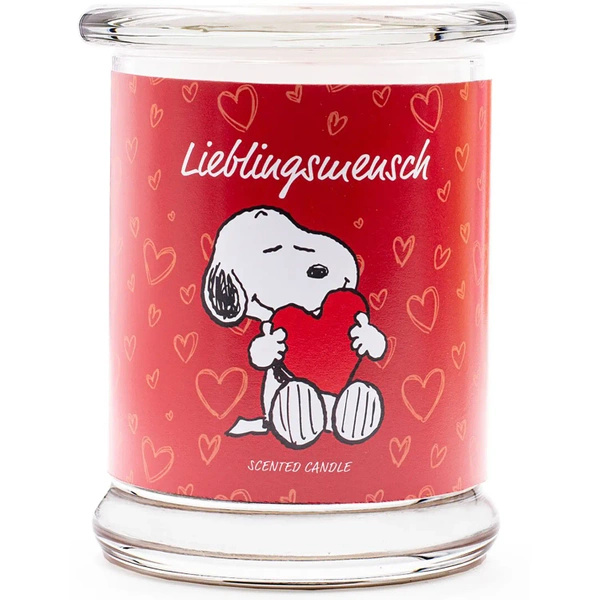 Peanuts geurkaars in glas 250 g - Lieblingsmensch