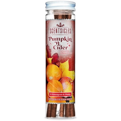 Bastoncini profumati per l'albero di Natale Scentsicles Pumpkin and Cider 6 pz
