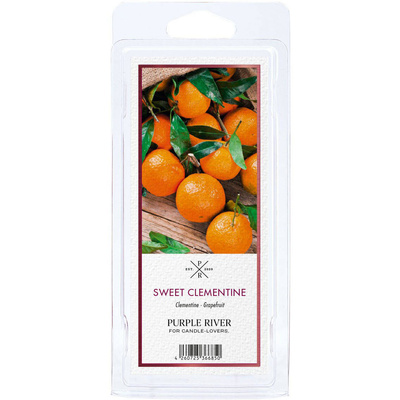 Cera perfumada de soja Sweet Clementine Purple River 50 g