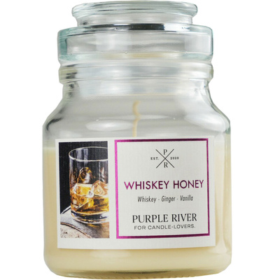 Soja geurkaars Whiskey Honey Purple River 113 g