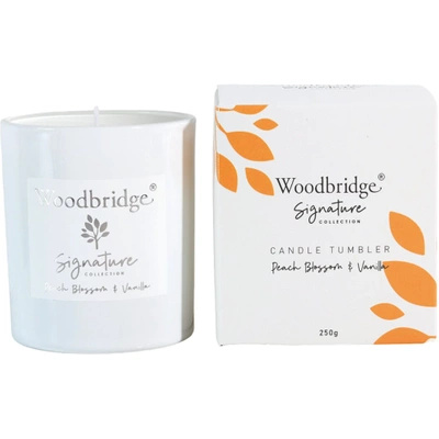 Woodbridge Signature candela profumata in vetro - Peach Blossom Vanilla 250 g