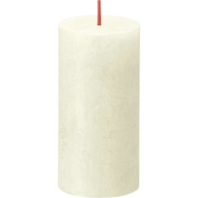 Bolsius Rustic bougie de souche 100/50 mm - Soft Pearl