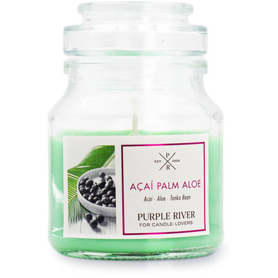 Soja geurkaars Acai Palm Aloe Purple River 113 g