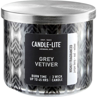 Natuurlijke geurkaars 3 lonten Candle-lite Everyday 396 g - Grey Vetiver