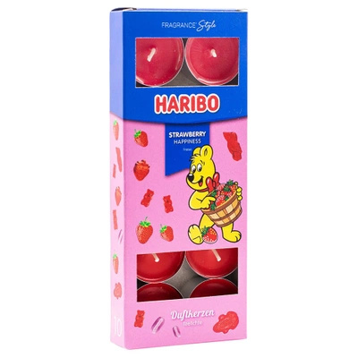 Haribo geur waxinelichtjes 10 stuks - Strawberry Happiness