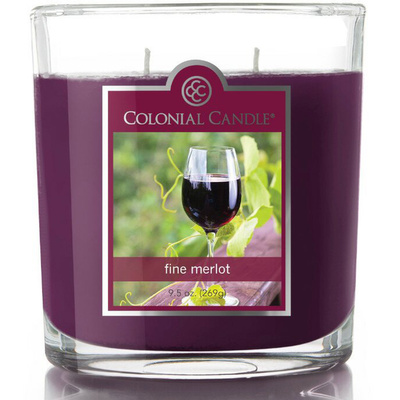 Colonial Candle bougie parfumée de soja 2 mèches 269 g - Fine Merlot