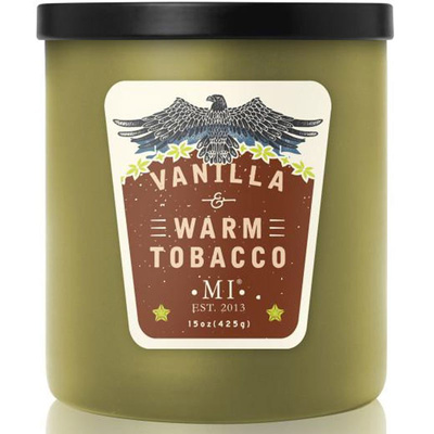 Soja geurkaars voor mannen Vanilla Warm Tobacco Colonial Candle