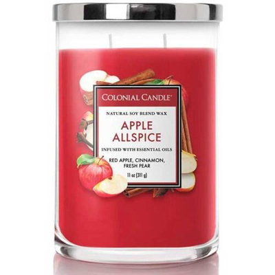 Soja geurkaars met essentiële oliën Apple Allspice Colonial Candle