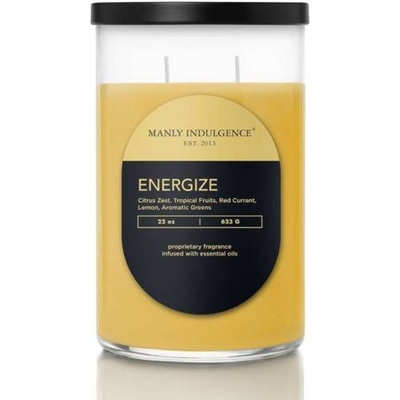 Bougie parfumée de soja pour homme Energize Colonial Candle