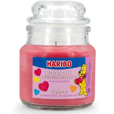 Haribo small scented candle in glass 85 g - Loved One