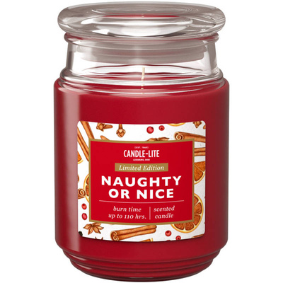 Vianočná sviečka vonná prírodná Candle-lite Everyday 510 g - Naughty Or Nice