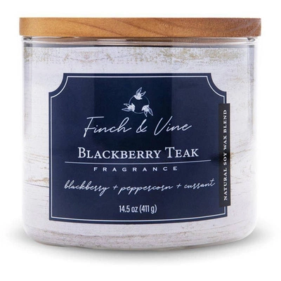 Geurkaars soja Blackberry Teak Colonial Candle