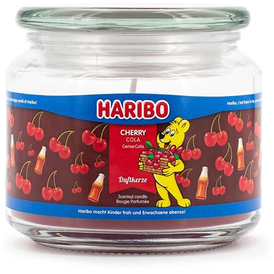 Scented candle in glass Haribo 300 g - Cherry Cola