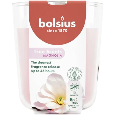 Bolsius True Scents kvapnioji žvakė 97/83 mm - Magnolija