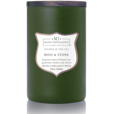 Sójová vonná sviečka pre mužov Moss Stone Colonial Candle