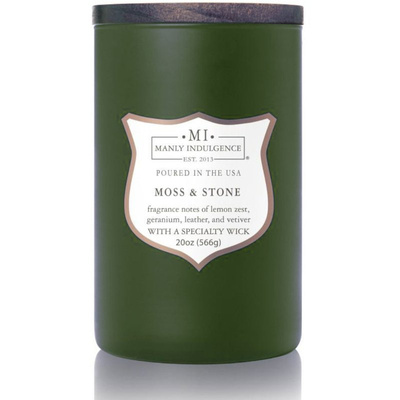 Soja doftljus för män Moss Stone Colonial Candle
