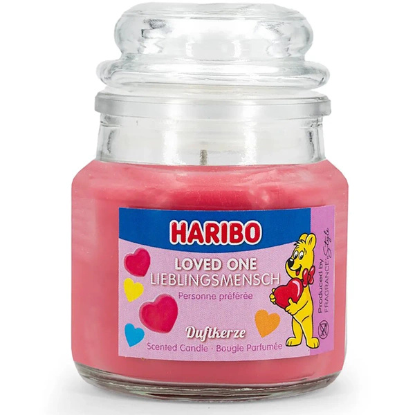 Haribo pequeña vela perfumada en vaso 85 g - Loved One