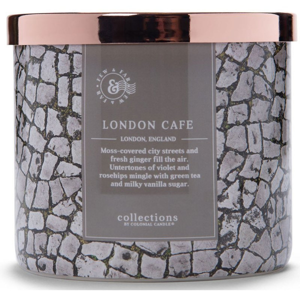Colonial Candle Travel vela perfumada de soja - London Café