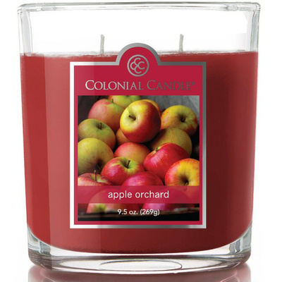 Soja geurkaars in glas met twee lonten Colonial Candle 269 g - Appel Apple Orchard