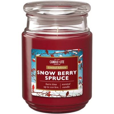 Świąteczna naturalna świeca zapachowa Candle-lite Everyday 510 g - Snow Berry Spruce