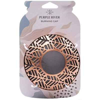 Žvakė topper metalo vario Purple River - Leaf Copper
