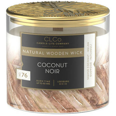 Geurkaars houten lont Candle-lite CLCo 396 g - No. 76 Coconut Noir