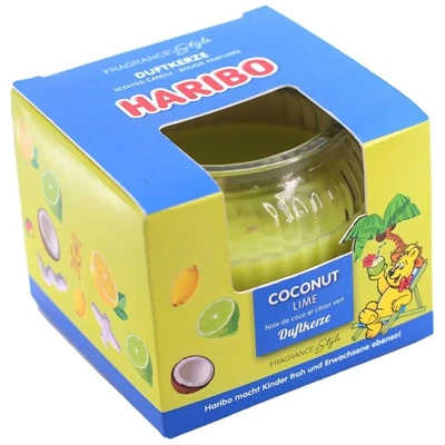 Haribo litet doftljus i en låda 85 g - Coconut Lime