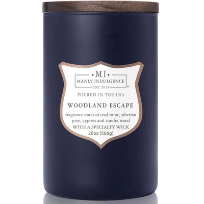 Vela perfumada para hombre de soja Woodland Escape Colonial Candle