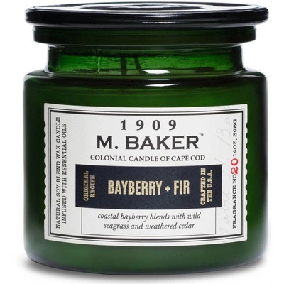 Sojų kvapo žvakių vaistinė indelis 396 g Colonial Candle M Baker - Bayberry Fir