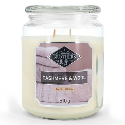 Candle Brothers scented candle in glass Cashmere and Wool 510 g