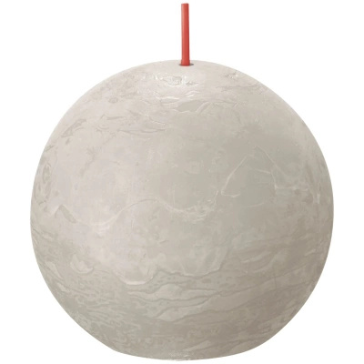 Bolsius Rustic 76 mm sphere candle - Sandy Gray