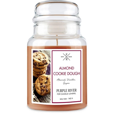 Purple River soja geurkaars in glas 623 g - Almond Cookie Dough