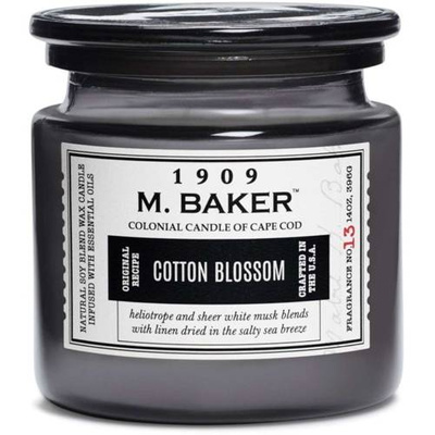 Soja geurkaars apotheekpot 396 g Colonial Candle M Baker - Cotton Blossom