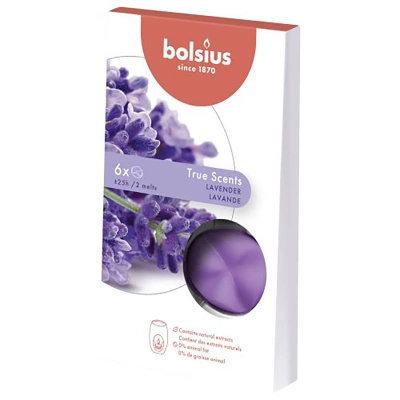 Bolsius True Scents cera profumata 6 pezzi - Lavanda